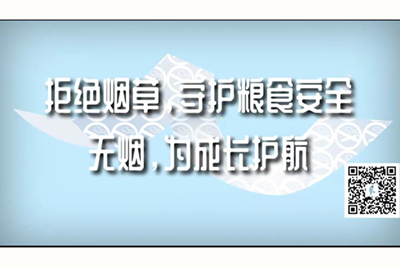 大鸡吧插骚逼网址拒绝烟草，守护粮食安全